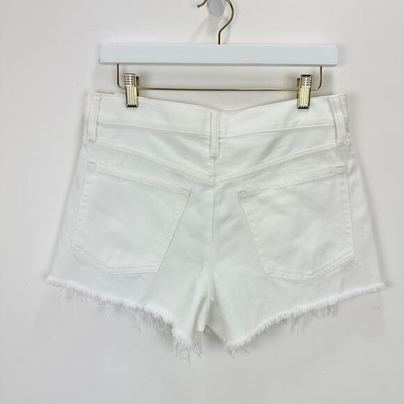 J.Crew Relaxed Denim Short White High Rise Classic Minimalist White 26 NWT - Picture 7 of 11